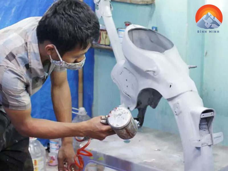 Các phương pháp sơn xe máy phổ biến